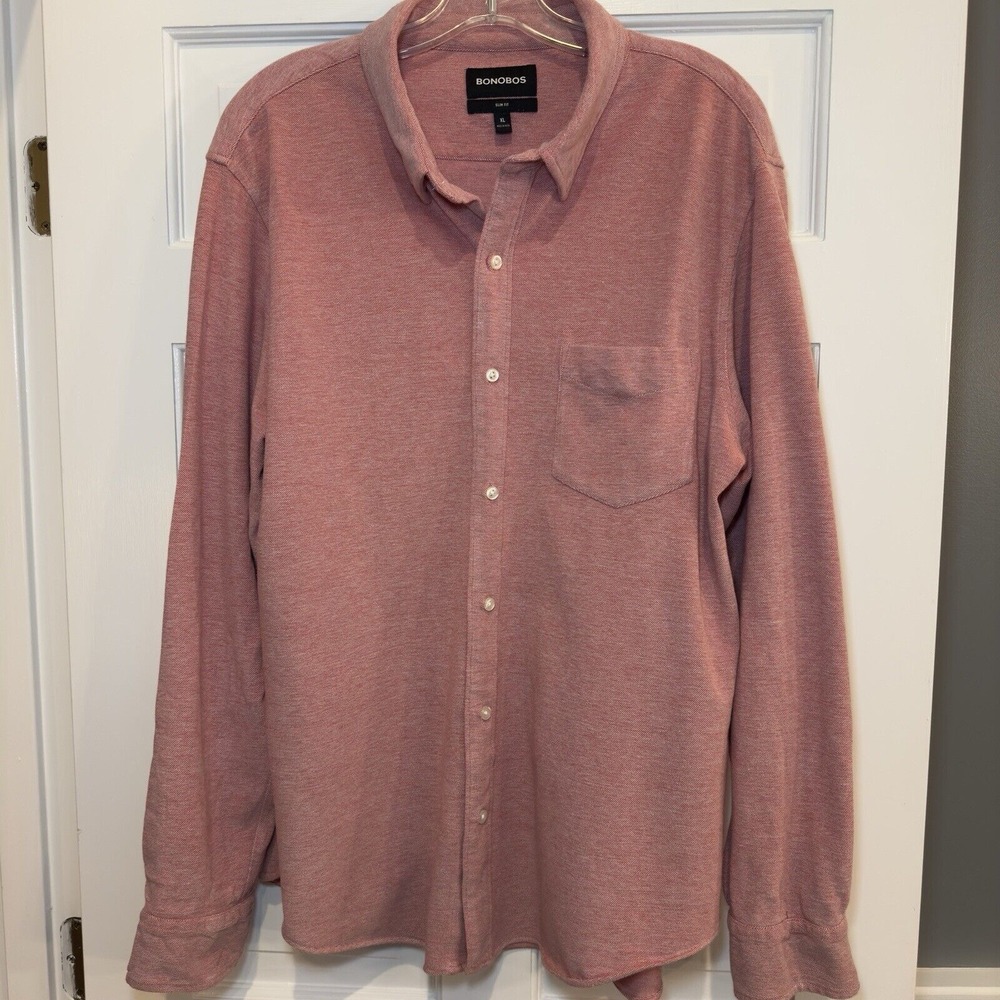 Bonobos Stretch Jersey Everyday Men's Shirt Slim Fit XL
